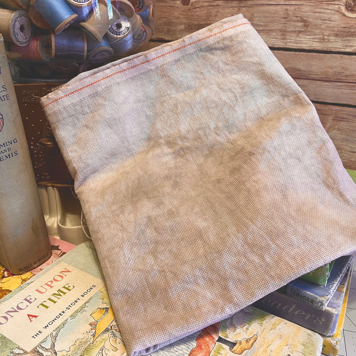 Hand-dyed 20 Count Aida Betsy Ross