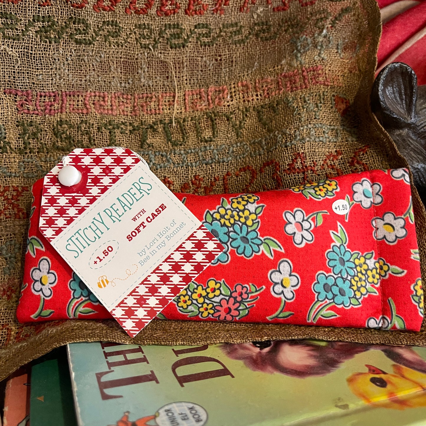 4.0 Reader Glasses and Soft Case Lori Holt of Bee in my Bonnet