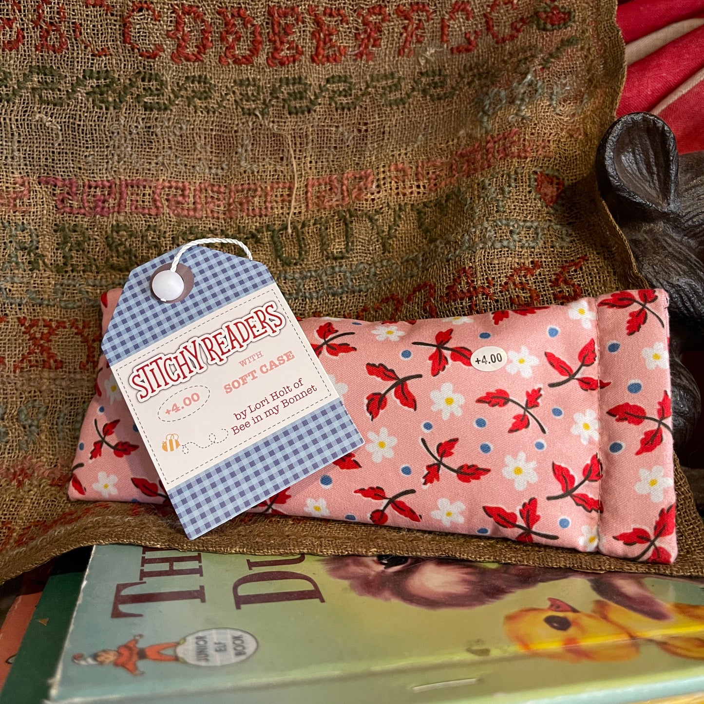 1.5 Reader Glasses and Soft Case Lori Holt of Bee in my Bonnet