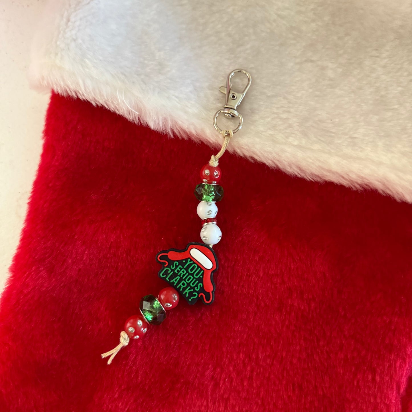 Christmas You Serious Clark Zipper Charm