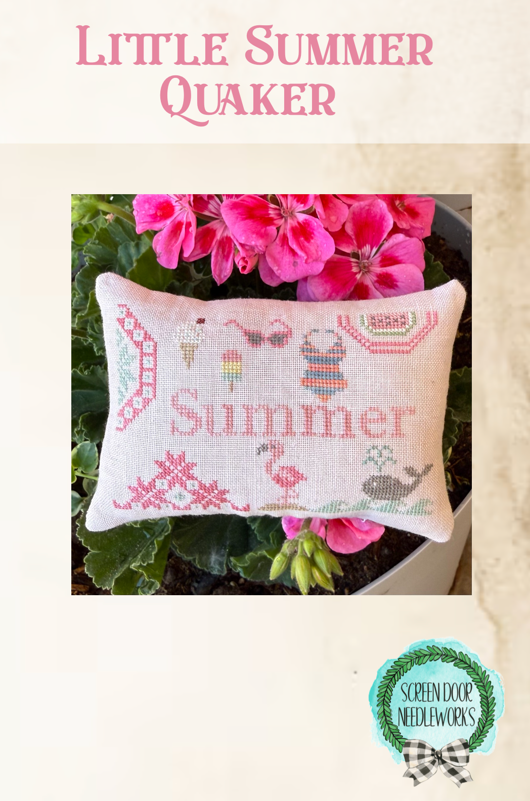 Little Summer Quaker PDF Digital Download Cross Stitch Chart