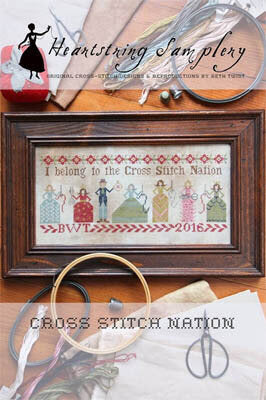 Cross Stitch Nation Cross Stitch Pattern by Heartstring Samplery