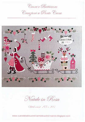 Natale in Rosa (Christmas in Pink) Cross Stitch Pattern