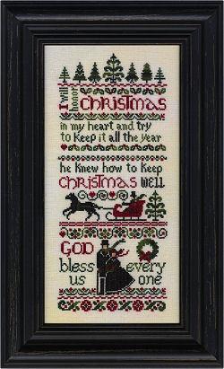 Ebenezer's Christmas Cross Stitch Chart by Erica Michaels