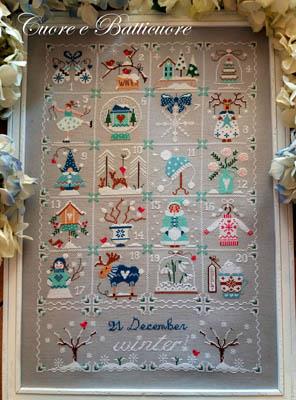 Shabby Winter Calendar by Cuore e Batticuore