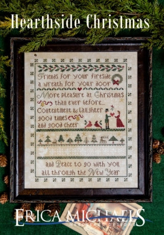 Hearthside Christmas Cross Stitch Pattern by Erica Michaels