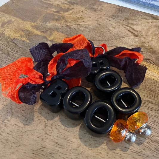 Halloween Boo Zipper Charms