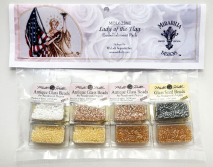 Lady of the Flag Chart and Bead Pack