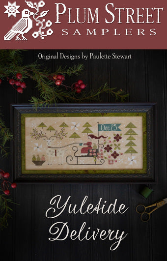 Yuletide Delivery Cross Stitch Pattern by Plum Street Samplers