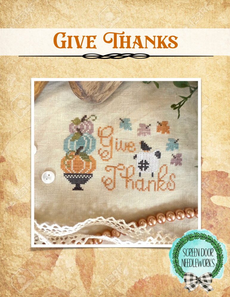 Give Thanks PDF Digital Download  Chart