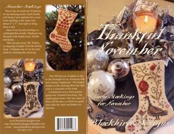 Thankful November Stocking Series by Blackbird Designs