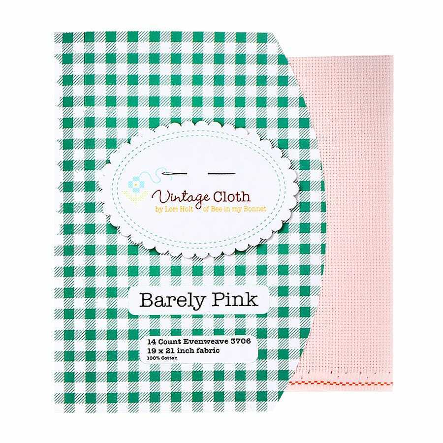 14 Count Aida Barely Pink Vintage Cloth by Lori Holt