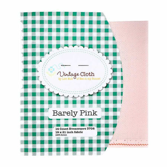 14 Count Aida Barely Pink Vintage Cloth by Lori Holt